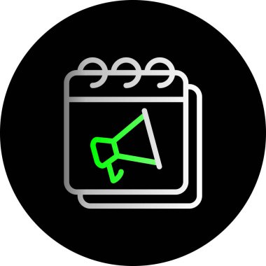 vektör Takvimi Simgesi illüstrasyonu