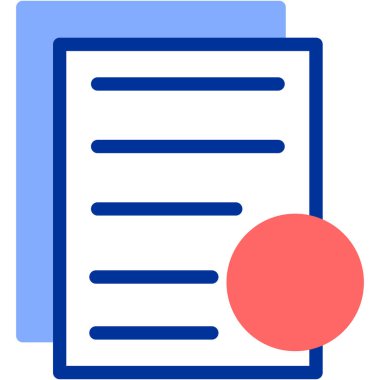 Belge. Web simgesi basit illüstrasyon