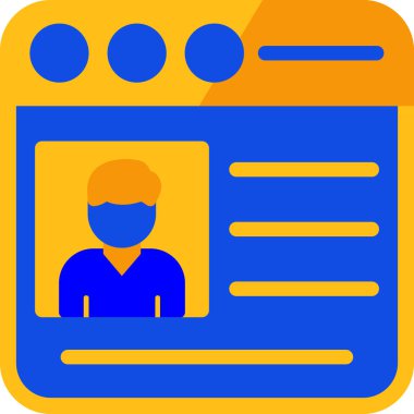 avatar simgesi vektör illüstrasyonu