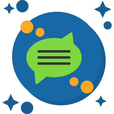 Konuşma baloncukları simgesi, vektör illüstrasyonu