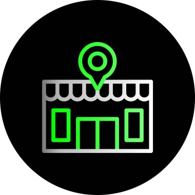 harita simgesi vektör illüstrasyonu