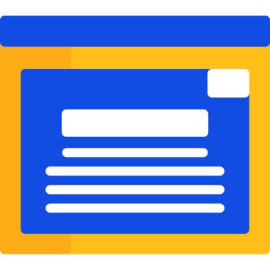 Web arayüzü tasarım ikonu vektör çizimi