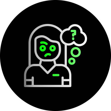 İnsan simgesinin vektör illüstrasyonu