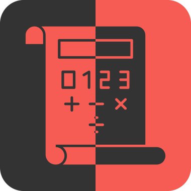 hesap makinesi simgesi, vektör illüstrasyon tasarımı