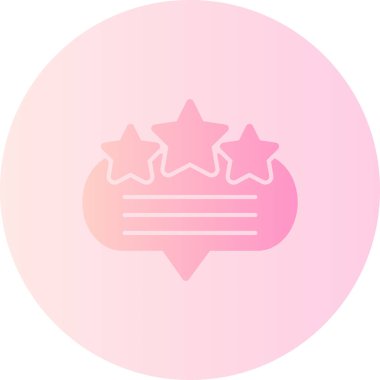 Beyaz arkaplanda bir yıldız çemberi olan pembe bir yıldızın çizimi