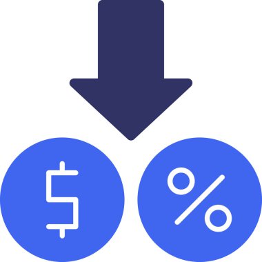 Bir dolar işaretinin vektör illüstrasyonu