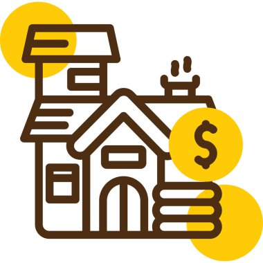 ev parası vektör simgesi