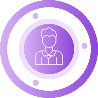 kullanıcı. Web simgesi basit illüstrasyon