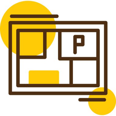 harita simgesi vektör illüstrasyonu