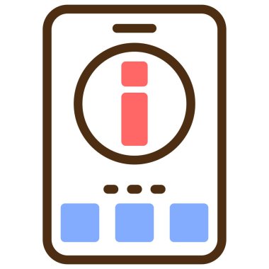 Akıllı telefon. Basit bir ikon. Web tasarımı