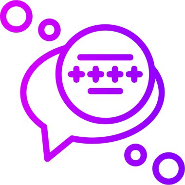 Konuş. Web simgesi basit illüstrasyon