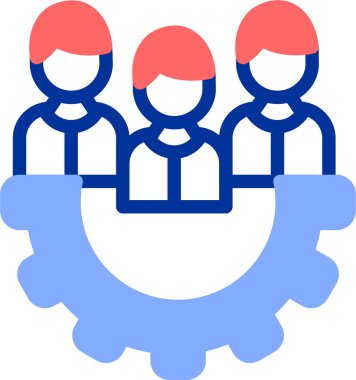 İş adamları takım çalışması simgesi