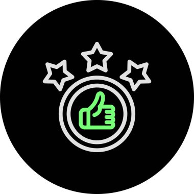 Simge vektör illüstrasyonunu parmakla