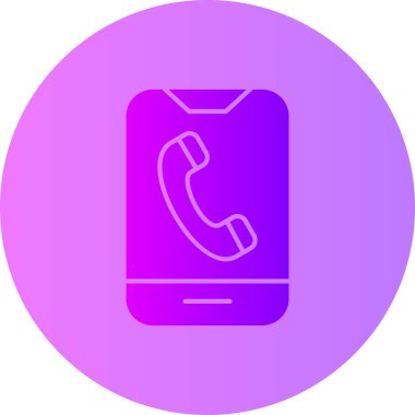 - Telefon. Web simgesi basit illüstrasyon