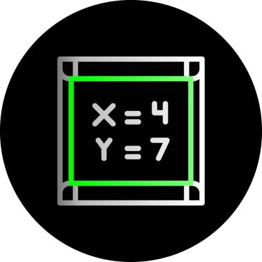 Soyut arkaplanda izole edilmiş matematik simgesi