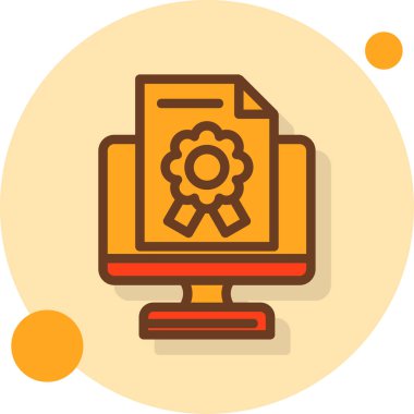 Modern simgenin vektör illüstrasyonu