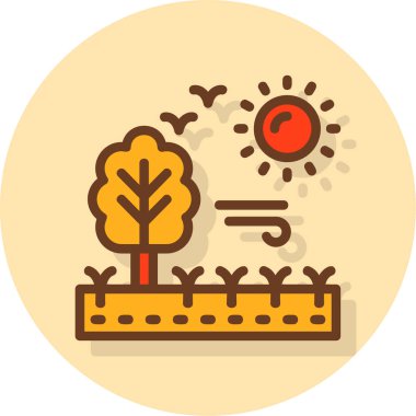 Güneş Simgesi Vektör illüstrasyonu