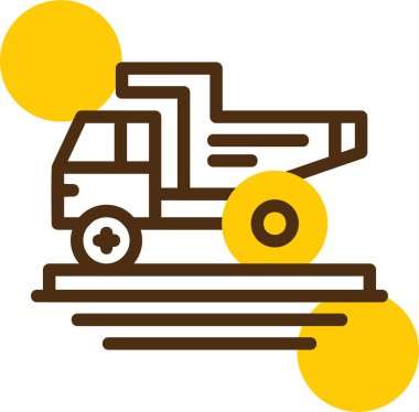 dağıtım van simgesinin vektör illüstrasyonu