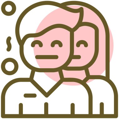 avatar. Web simgesi basit illüstrasyon