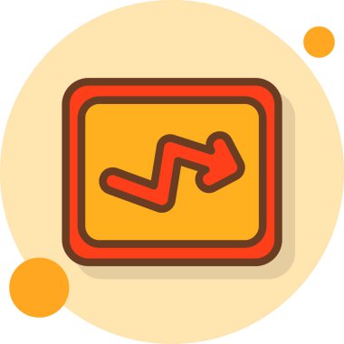 Ok. Web simgesi basit illüstrasyon