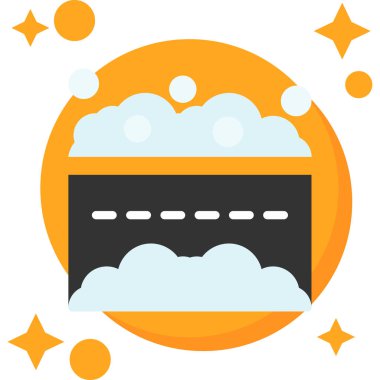 Pasta fırını simgesi düz stil