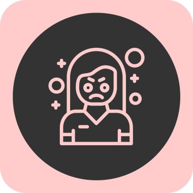 Maskeli bir kadının vektör çizimi