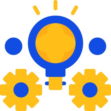 Ampul. Web simgesi basit illüstrasyon