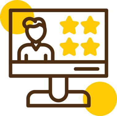 Müşteri geribildirim derecelendirme simgesi