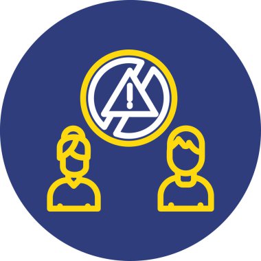 Bir grup insan simgesinin vektör çizimi