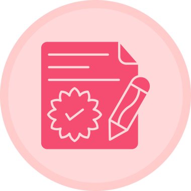 Belge modern simgesinin vektör illüstrasyonu