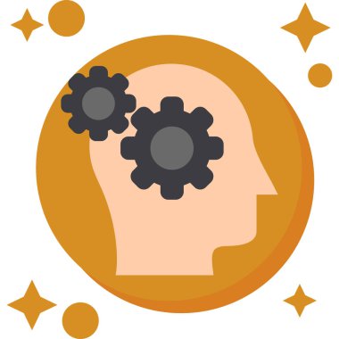 Beyin fırtınası simgesi vektör çizimi