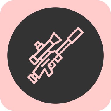 Bir silah simgesinin vektör illüstrasyonu