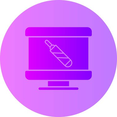 Dizüstü bilgisayar simgesi vektör çizimi