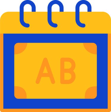 Takvim. Web simgesi basit illüstrasyon