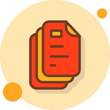 Dosya. Web simgesi basit illüstrasyon