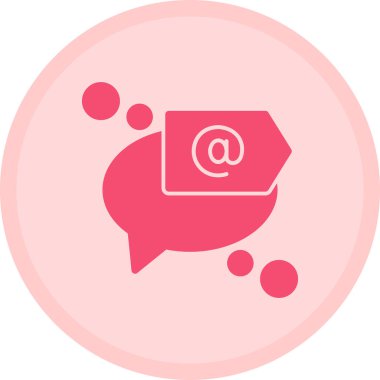 Sohbet simgesinin vektör illüstrasyonu