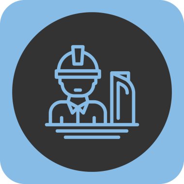 Mimar miğferi ve bir adam