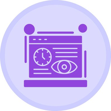 Göz. Web simgesi basit illüstrasyon