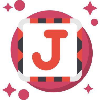 Elmaslı j harfi logosu