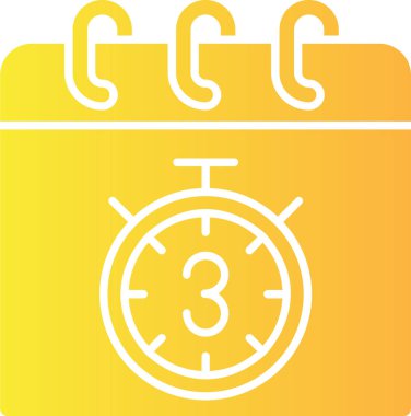 Alarm saati simgesi, vektör illüstrasyonu