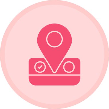 Harita konumu. Basit illüstrasyon