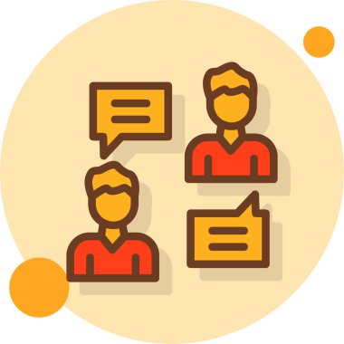 haberleşme iş insanları simgesi