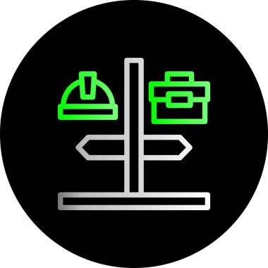 Benzersiz Benzin İstasyonu Vektör Kabartma Simgesi