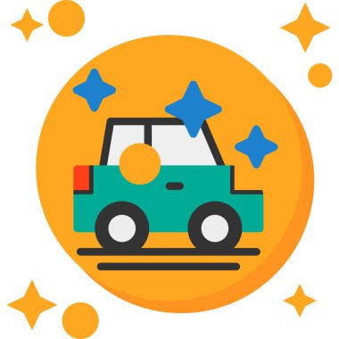 Araç. Web simgesi basit illüstrasyon