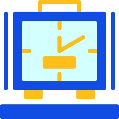 takvim saat simgesi doldurulmuş özet biçimi