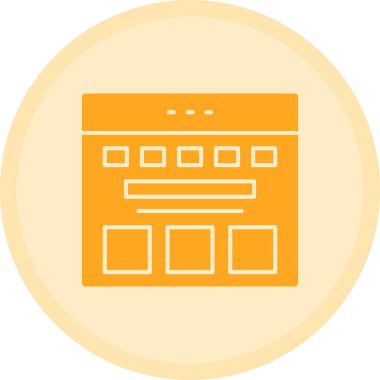 Ofis simgesi vektör illüstrasyonu