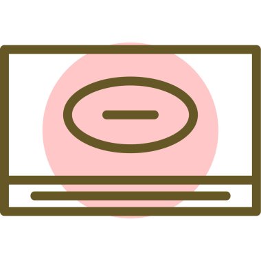 Bilgisayar ekranı. Basit resimleme