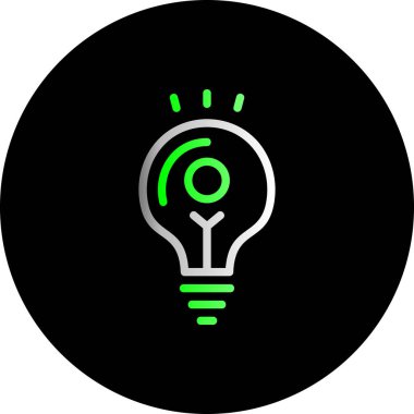 Moda biçimi izole edilmiş arkaplanda ampul simgesi