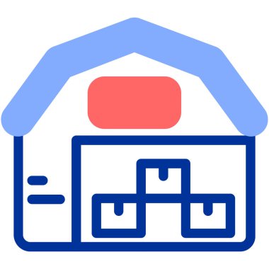 Ev. Web simgesi basit illüstrasyon