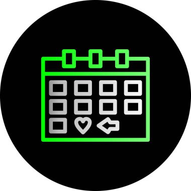 Projeniz için vektör takvimi simgesi